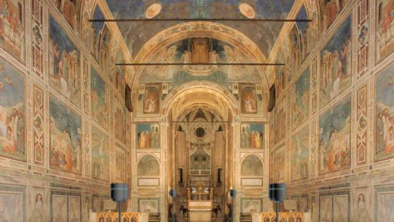 Progtto di illuminazione della Cappella degli Scrovegni, Padova
