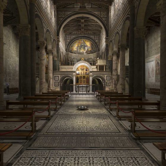 Progetto di illuminazione di Massimo Iarussi per la Basilica di San Miniato a Monte