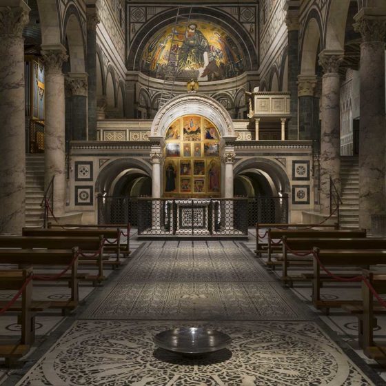 Progetto di illuminazione di Massimo Iarussi per la Basilica di San Miniato a Monte